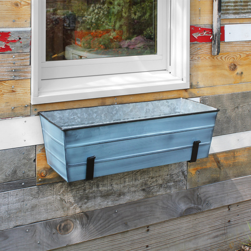 ACHLA Galvanized Steel Window Box Planter Wayfair
